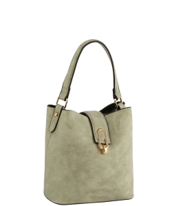 Fashion Twistlock Mini Bucket Bag GL0031 GRAY